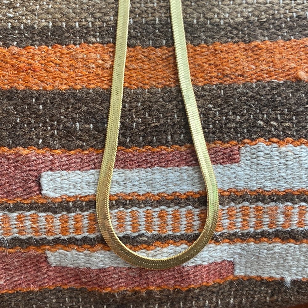 🛑SOLD 🛑Madewell herringbone gold chain necklace